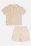 Kids Boy 2 Pcs Stripe Short Sleeve Shirt And Shorts, Multicolor - 3