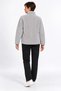 Women's Gray Color Soft Welsoft Fleece Jacket with Zipper and 3 Pockets - 7