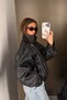 New Season Zr Premium Women's Oversize Leather Jacket - 5