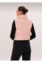 Women's Double-Sided Wearable Zippered Sleeveless Puffer Crop Coat Vest with Pockets - 5