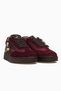 Women's Lace-Up Leopard Detailed Leather Shoes 26K D26Ka-365 Claret Red Floter - 5
