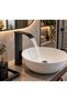 Black Square Bowl Sink Faucet with Photocell Sensor, Touchless Automatic Saving Water Modern Faucet - 3