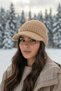 Women's Winter Cuffed Knitwear Knitted Patterned Hat Beanie - 4