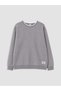 Gray Crew Neck Boy's T-Shirt