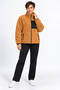 Women's Brick Color Soft Welsoft Fleece Jacket with Zipper and 3 Pockets - 6