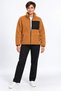 Women's Brick Color Soft Welsoft Fleece Jacket with Zipper and 3 Pockets