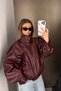 New Season Zr Premium Women's Oversize Leather Jacket - 3