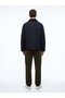 Relaxed Fit Pocket Detailed Navy Blue Coat - 3