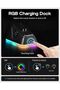 ماوس ألعاب لاسلكي NEX Lite مع شاشات ومنصة شحن RGB - 6