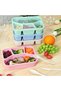 4-Pack Reusable Lunch Box with Compartments, Spoon & Fork Set, BPA-Free Stackable Snack Container fo - 2