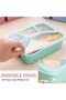 4-Pack Reusable Lunch Box with Compartments, Spoon & Fork Set, BPA-Free Stackable Snack Container fo - 3