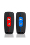 Honda Compatible Pcx, Forza, Xadv Stripe Patterned Silicone Key Case Cover (Blue) - 5