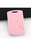 Renault Compatible Megane, Captur, Koleos, Fluence, Laguna Silver Edge Tpu Key Case Cover (Pink)