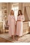 New Season Powdered Padded Nursing Features Full Length 100% Cotton Winter Long Sleeve Special Design Maternity Pajamas Nightgown Set - 4