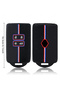 Renault Compatible Megane, E-Tech, Austral, Koleos, Kadjar, Captur, Rafale, Boreal Colorful Stripe Silicone Patterned Key Case - 7