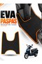 Honda Activa-S 125 Compatible Eva Motorcycle Mat Scooter Foot Mat Motor-Specific Black-Orange