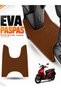 Kanuni̇ Mati̇ 125 Compatible Eva Motorcycle Mat Scooter Foot Mat Motor-Specific Brown