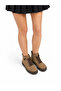 Women's Orthopedic Non-Slip Sole Lace-Up Genuine Leather Boots - 5