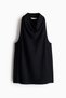 Crinkled cowl-neck top - 5