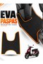 Rks Freccia 150 Compatible Eva Motorcycle Mat Scooter Foot Mat Motor-Specific Black-Orange