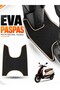 Rks Si̇esta Compatible Eva Motorcycle Mat Scooter Foot Mat Motor-Specific Black-Beige