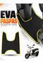 Motlux Ceo Compatible Eva Motorcycle Mat Scooter Foot Mat Motor-Specific Black-Yellow