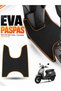 Rks Ltr 125 Compatible Eva Motorcycle Mat Scooter Foot Mat Motor-Specific Black-Brown