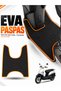 Mondi̇al Wi̇ng 50 Compatible Eva Motorcycle Mat Scooter Foot Mat Motor-Specific Black-Orange