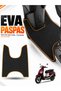 Rks Freccia 150 Compatible Eva Motorcycle Mat Scooter Foot Mat Motor-Specific Black-Brown