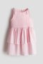 Tiered seersucker dress