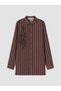 Alita City Lcw Grace Brown Striped Women's Shirt Tunic with a Difference - 5