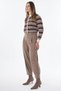 Belt Detailed Pleated Trousers Mink - 4