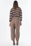 Belt Detailed Pleated Trousers Mink - 5