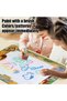 Magical Water Drawing Canvas Doodle Mat for Kids, 78×60cm Reusable Mess-Free Aqua Painting Mat with Water Pens, Animal Theme Educational Drawing Toy Gift for Girls - 5