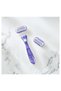 Deluxe Smooth Swirl Women's Razor Handle + 2 Razor Blade Refills - 6