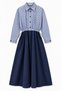 Women's Stylish Dress with Stripe Detail