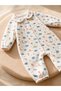 Gots Certified Fabric 100% Cotton Muslin Safari Patterned Breathable Baby Boy Romper - 5