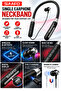 SF0465 Single Earphone Neckband Wireless Headset with ENC & Digital Power Display - Black - 3