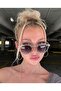 Moss Transparent Framed Gradient Glass Uv400 Protection Sunglasses - 4