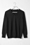 Black V-Neck Long Sleeve Ribbed Cuff Decorated Buttoned Casual Knitwear Sweater 66 62 - 2
