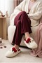 Women'S, Cute Cat Face, Plush, Soft Furry House Slippers - 4