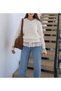 Lace Detailed Belted Knitwear Cardigan - Ecru (Ös)