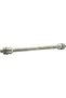 Bicycle Rear Wheel Solid Silver Axle 190mm – Durable Steel Replacement for MTB & Road Bike Rear Hubs – Corrosion-Resistant Finish – Includes Nuts & Washers – Easy Install Upgrade - 3