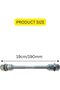 Bicycle Rear Wheel Solid Silver Axle 190mm – Durable Steel Replacement for MTB & Road Bike Rear Hubs – Corrosion-Resistant Finish – Includes Nuts & Washers – Easy Install Upgrade - 2