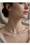 2-Piece/Set Shiny Bracelet and Necklace Jewelry Set, Elegant Valentine's Day Gift Set for Women - 2