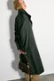 High Collar Long Trench Coat - Khaki - 4