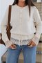 Lace Detailed Belted Knitwear Cardigan - Ecru (Ös) - 2