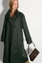 High Collar Long Trench Coat - Khaki - 6