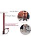 Bike Pump Floor, Bicycle Air Pump with Presta, Schrader & Dunlop Valve, Portable Manual Tire Inflator with Flexible Hose & Foldable Footrest for Road Bike, Mountain Bike, Motorcycle & Car - 6