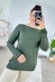 Star Printed Mercerized Knitwear Blouse 7K078 - 2